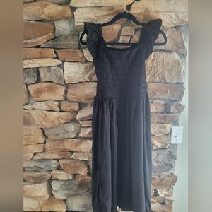Elegant Black Midi Dress